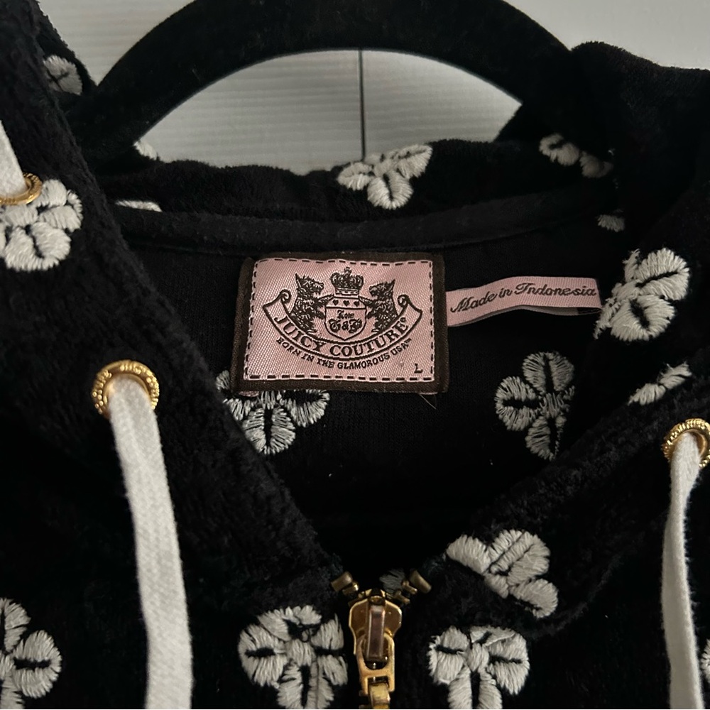 RARE Juicy Couture Y2K 2000s Floral Cotton Blend Drawstring Tracksuit. - Picture 6 of 12